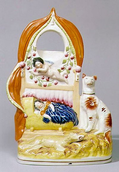 Staffordshire Watch Holder, c.1850 by English School